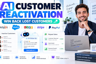 ai customer reactivation systems with hubspot,salesforce,zoho,stripe,paypal