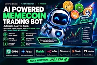 ai powered memecoin trading bot gpt6 astra kalshi n8n hermes claude tradingview