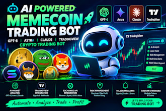 ai powered memecoin trading bot gpt6 astra claude tradingview crpto trading bot
