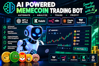 ai powered memecoin trading bot gpt 6 astra kalshi n8n claude code tradingview