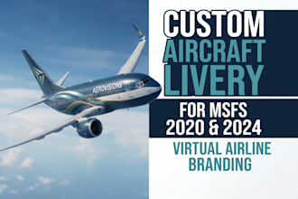 create custom aircraft liveries for msfs 2020, msfs 2024 and virtual airlines