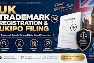 do UK trademark registration ukipo filing search brand and renewal support