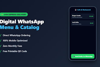 create a fast digital menu or catalog for direct whatsapp orders