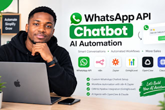 build whatsapp api chatbot ai automation n8n zapier gohighlevel openclaw claude