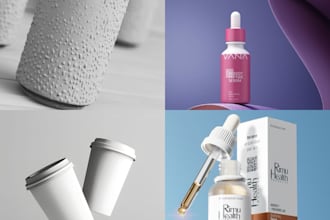design your 3d mock up product image