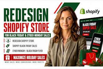 redesign shopify store for black friday sales, shopify black friday cyber monday