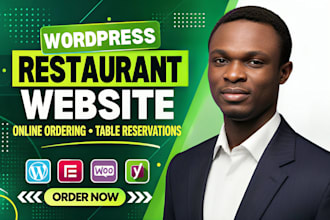 build a wordpress restaurant website with online ordering and table reservations