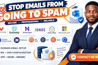 set up domain email hosting with namecheap godaddy hostinger ionos zoho mail dns