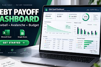 build a debt payoff budget spreadsheet