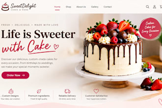cake website cake shopify store cookies website