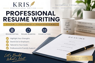 write and edit a professional resume to help you stand out