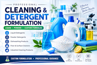 do cleaning or detergent, liquid or powder product formulation