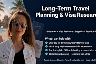 plan your digital nomad trip itinerary and visa logistics