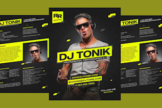 design canva clickable epk media kit influencer dj press kit one sheet