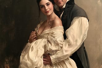 paint real oil painting oil portrait painting
