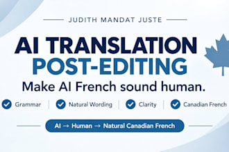 edit and humanize your ai translated french content
