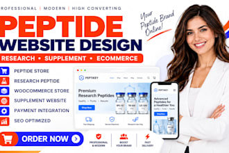peptide website research compliant peptide store supplement ecommerce website