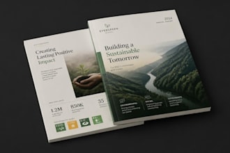 design professional esg, csr, sustainability and annual reports for businesses