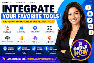 integrate hubspot calendly instantly zendesk squarespace power bi beehiiv zapier
