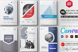 design bifold trifold brochure print ready digital company profile