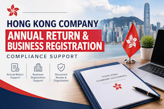 handle hong kong company annual return and business registration support