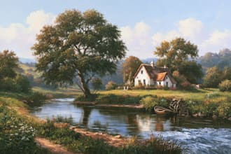 landscape oil painting art
