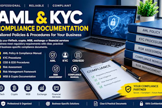 write aml, kyc and compliance policies
