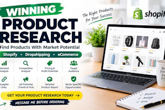 do winning product research for shopify dropshipping and ecommerce store