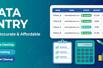 do accurate data entry and clean up your excel spreadsheets
