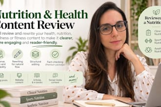 review nutrition and health content