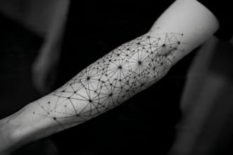create unique custom geometric tattoo design