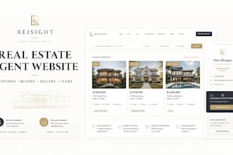 build real estate agent realtor website, listings, lead generation and CRM