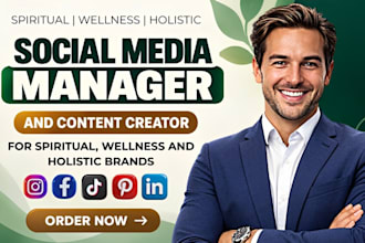be your spiritual wellness and holistic social media manager and content creator
