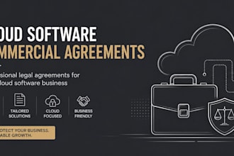 draft bulletproof cloud software commercial agreements to secure US tech company