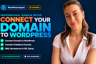 connect domain, transfer domain and fix dns for wordpress website