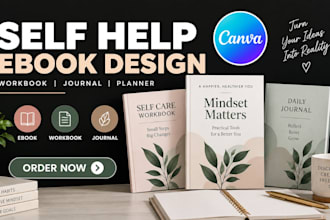 create self help ebook mental health journal and personal development workbook