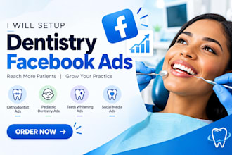 setup dentistry facebook ads orthodontist pediatric whitening social media ads