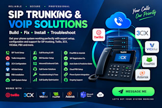 build fix install troubleshoot sip trunking twilio pbx vicidial 3cx voip system