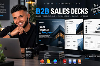 design b2b sales decks, sales presentations and sales pitch decks for business
