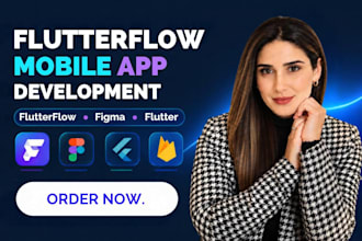 build flutterflow, flutter and flutter flow ios and android mobile app