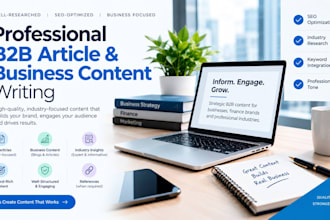 write b2b content writer SEO b2b articles business content blog writing