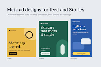 design meta ads creatives for facebook and instagram