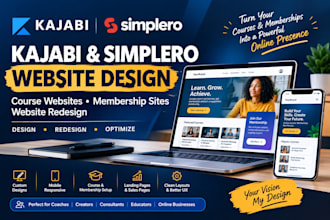 build kajabi website, online course kajabi landing page kajabi membership site