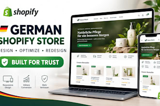 design optimize or redesign your german shopify store website for trust