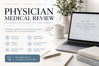 review your medical content for scientific accuracy