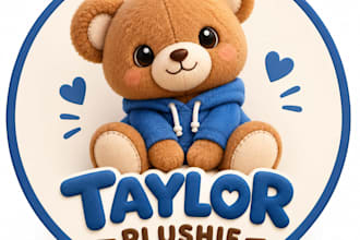 create custom plushie reference character design 3d modeling