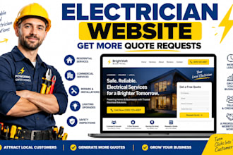 build electrician website with wordpress elementor for contractors
