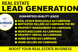 real estate buyer leads off market property leads facebook ads google ads