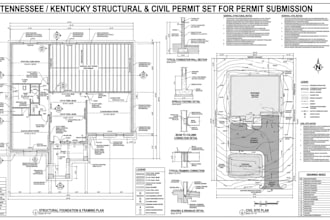 prepare structural and civil permit sets for tennessee and kentucky