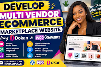 develop multi vendor ecommerce marketplace website using dokan woocommerce